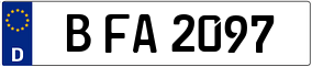 Trailer License Plate